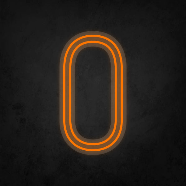 LED Neon Sign - Alphabet - O