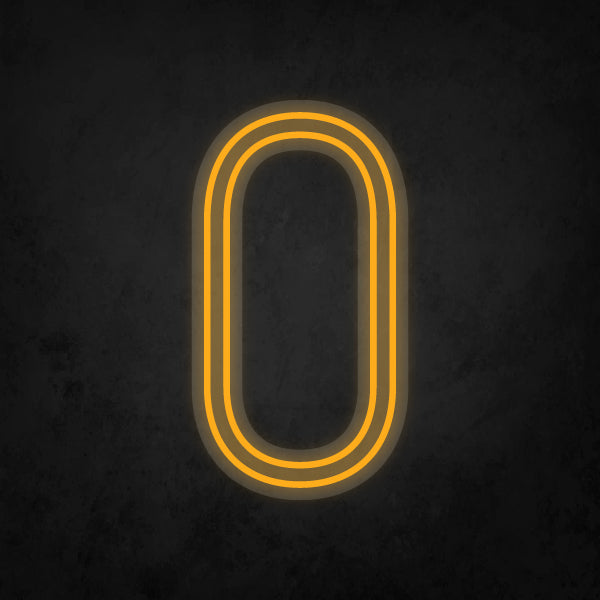 LED Neon Sign - Alphabet - O