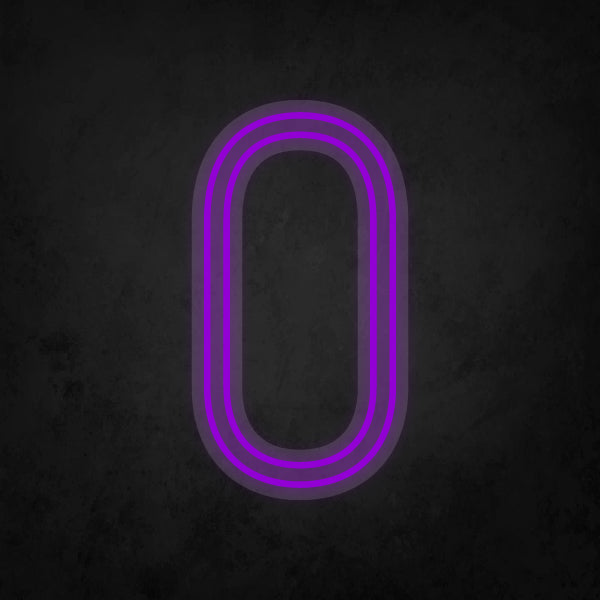 LED Neon Sign - Alphabet - O