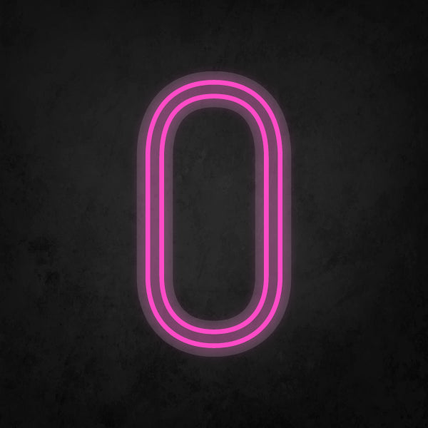 LED Neon Sign - Alphabet - O