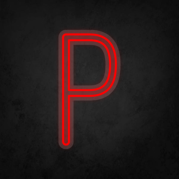 LED Neon Sign - Alphabet - P