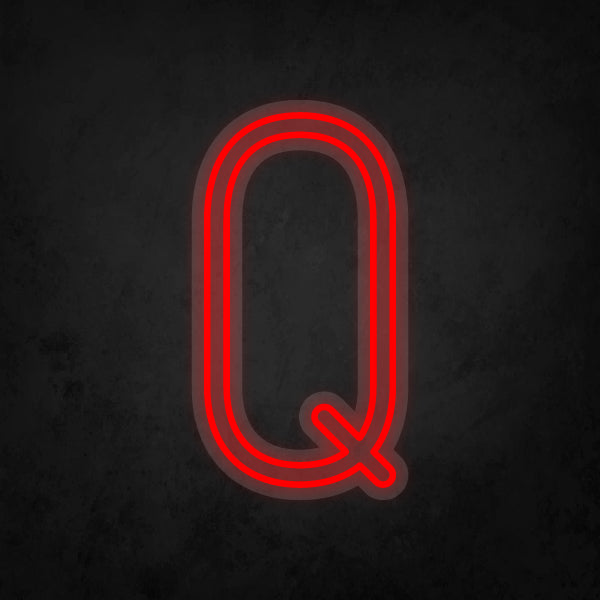 LED Neon Sign - Alphabet - Q