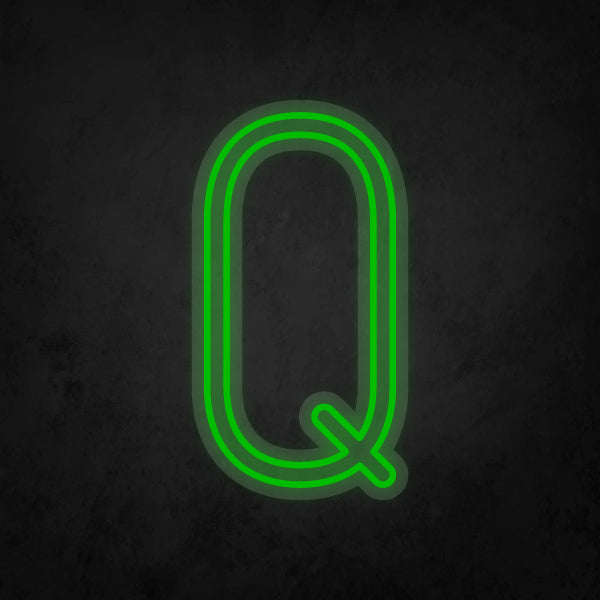 LED Neon Sign - Alphabet - Q