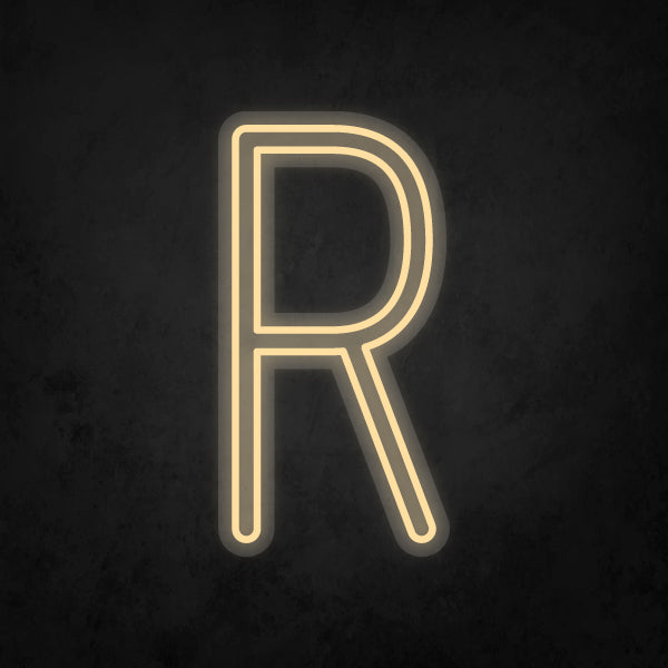 LED Neon Sign - Alphabet - R