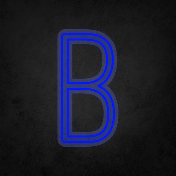 LED Neon Sign - Alphabet - B