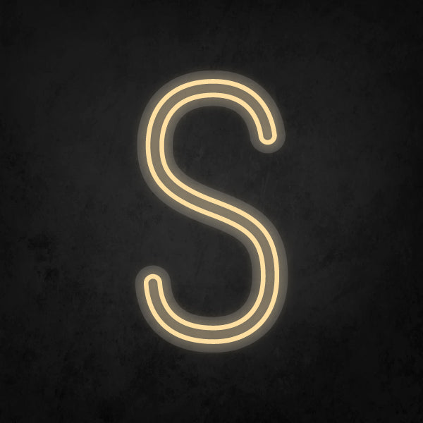 LED Neon Sign - Alphabet - S