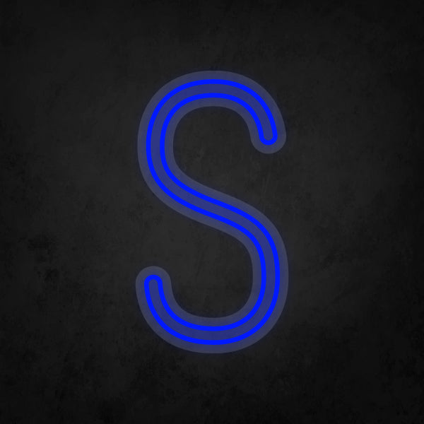 LED Neon Sign - Alphabet - S
