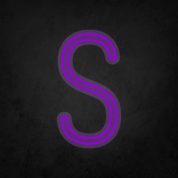 LED Neon Sign - Alphabet - S