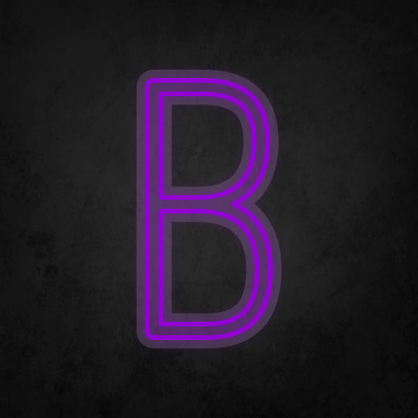 LED Neon Sign - Alphabet - B