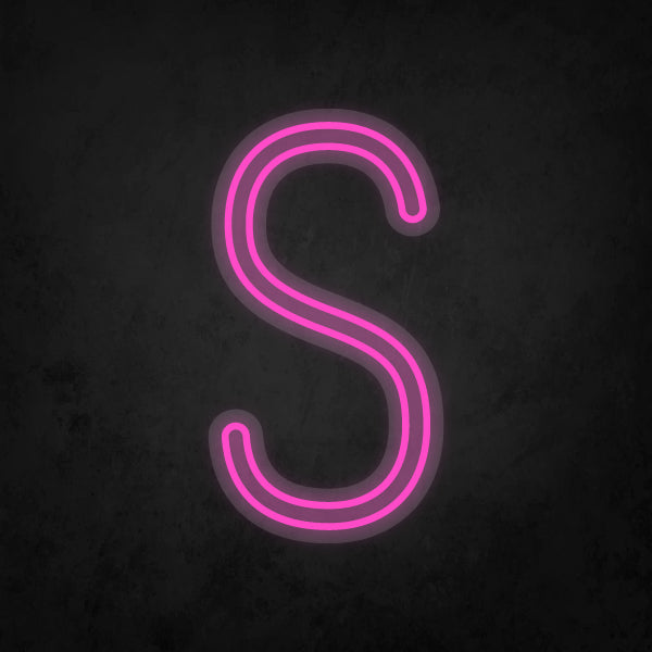 LED Neon Sign - Alphabet - S