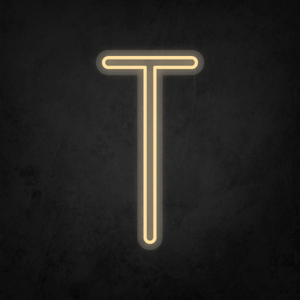 LED Neon Sign - Alphabet - T