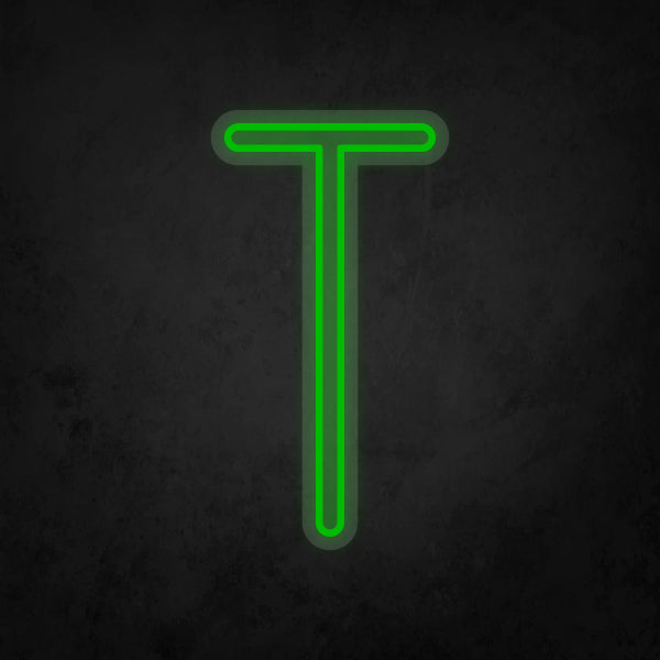 LED Neon Sign - Alphabet - T