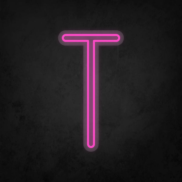 LED Neon Sign - Alphabet - T