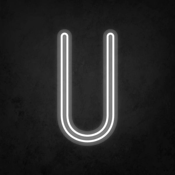LED Neon Sign - Alphabet - U