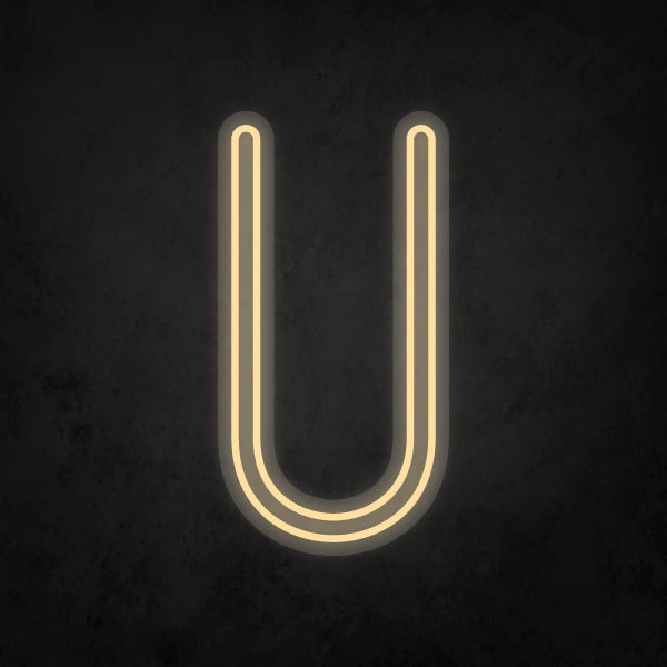 LED Neon Sign - Alphabet - U