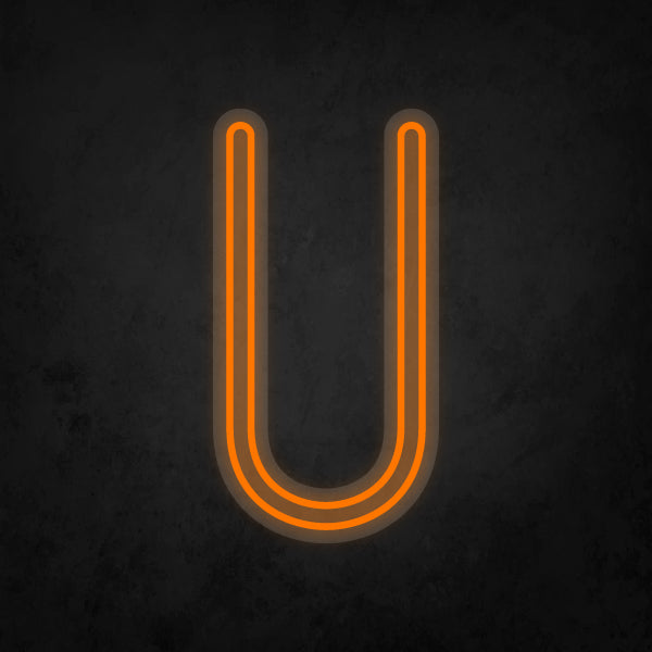 LED Neon Sign - Alphabet - U