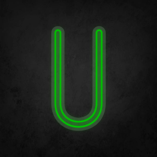 LED Neon Sign - Alphabet - U