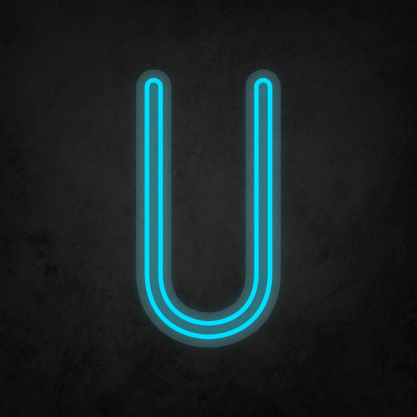 LED Neon Sign - Alphabet - U