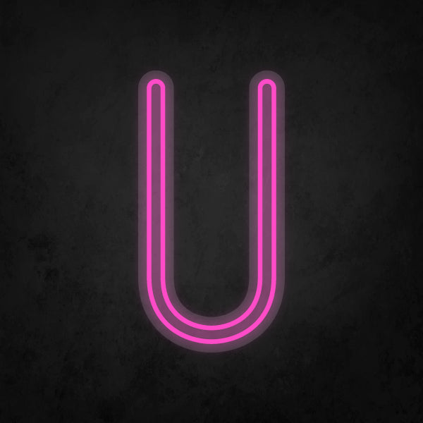 LED Neon Sign - Alphabet - U