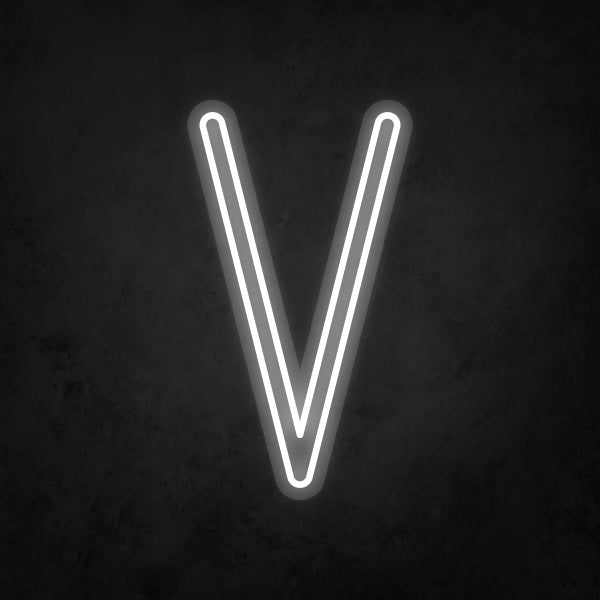 LED Neon Sign - Alphabet - V