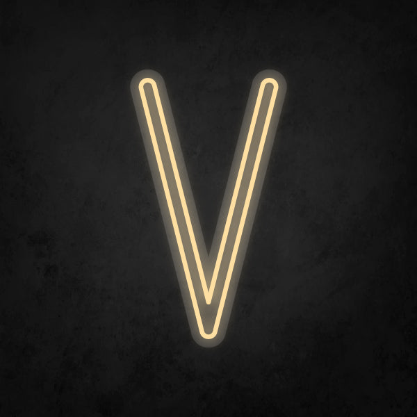 LED Neon Sign - Alphabet - V