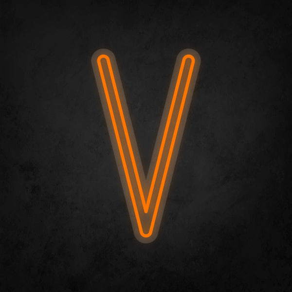 LED Neon Sign - Alphabet - V