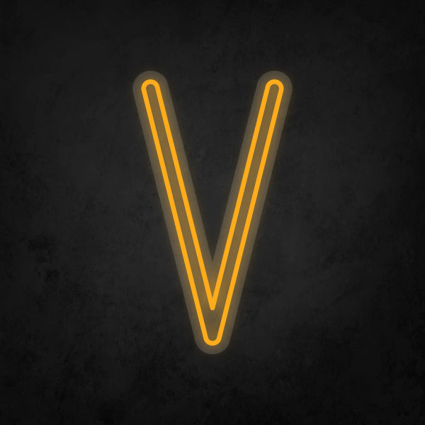 LED Neon Sign - Alphabet - V