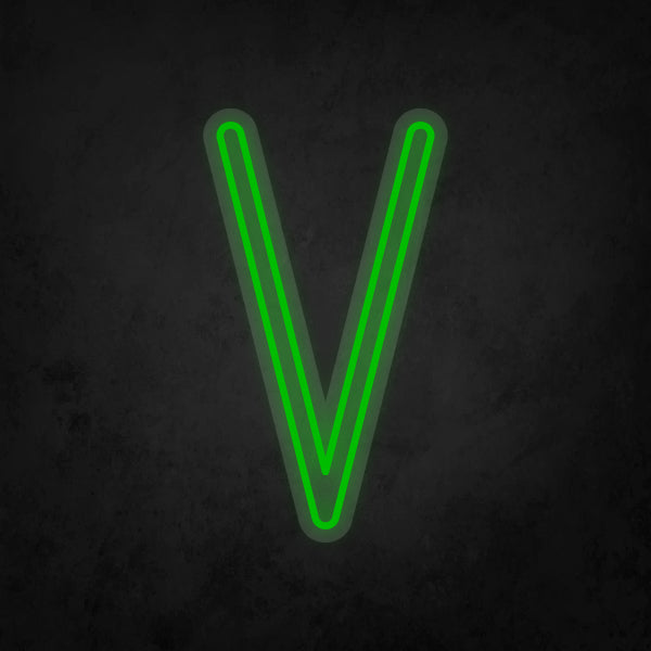LED Neon Sign - Alphabet - V