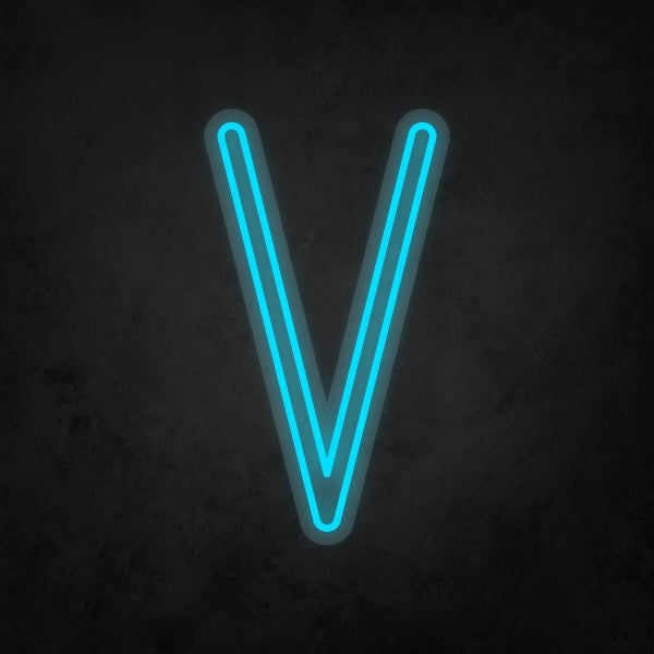 LED Neon Sign - Alphabet - V