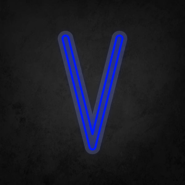 LED Neon Sign - Alphabet - V