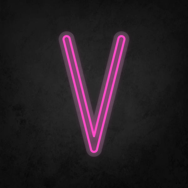 LED Neon Sign - Alphabet - V