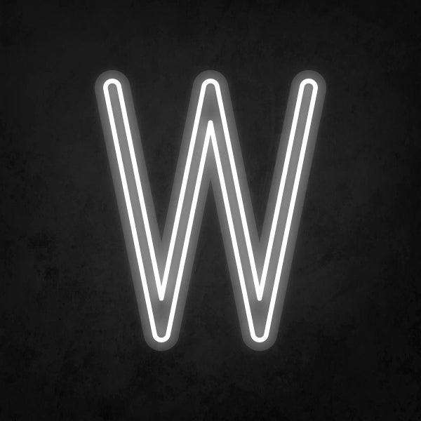 LED Neon Sign - Alphabet - W