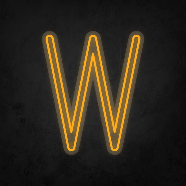LED Neon Sign - Alphabet - W