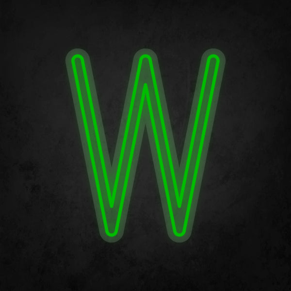 LED Neon Sign - Alphabet - W