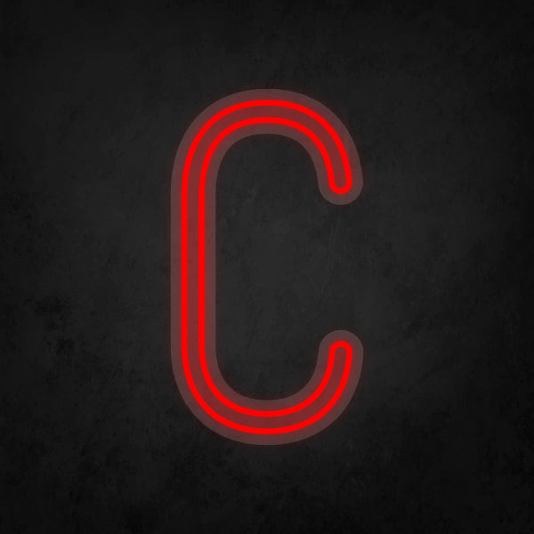 LED Neon Sign - Alphabet - C