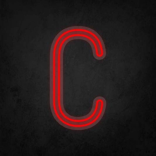 LED Neon Sign - Alphabet - C