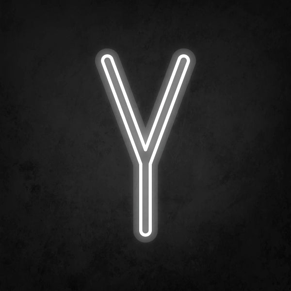LED Neon Sign - Alphabet - Y