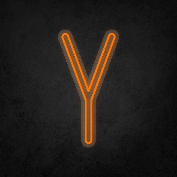 LED Neon Sign - Alphabet - Y