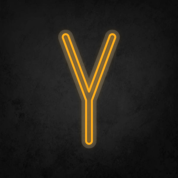 LED Neon Sign - Alphabet - Y