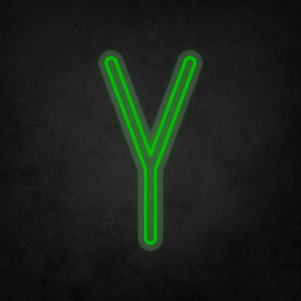 LED Neon Sign - Alphabet - Y