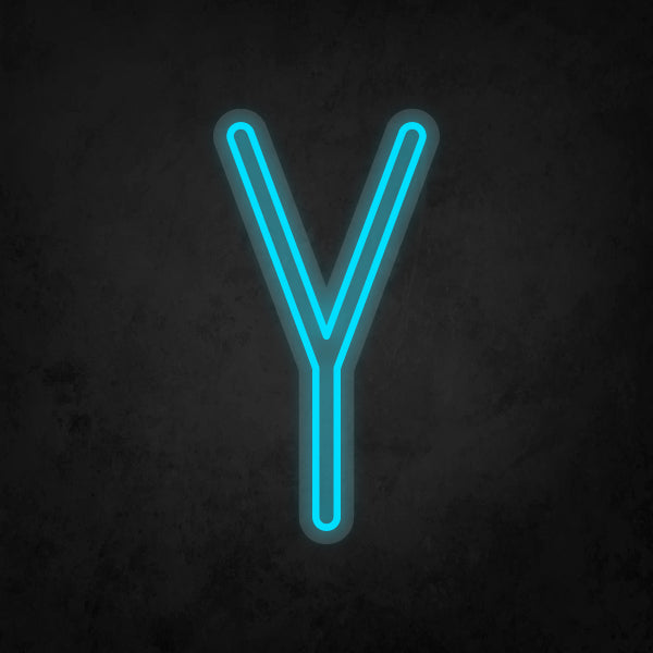 LED Neon Sign - Alphabet - Y