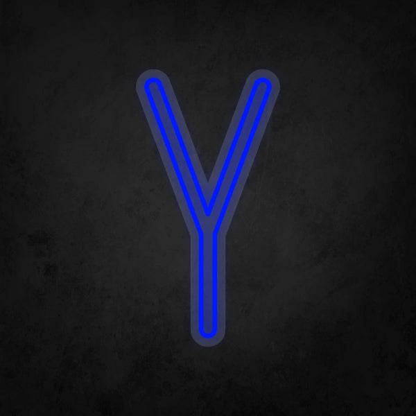 LED Neon Sign - Alphabet - Y