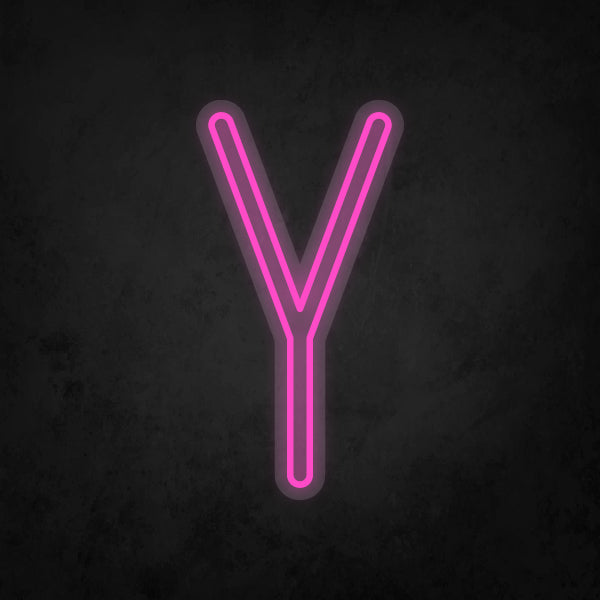 LED Neon Sign - Alphabet - Y