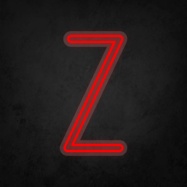 LED Neon Sign - Alphabet - Z
