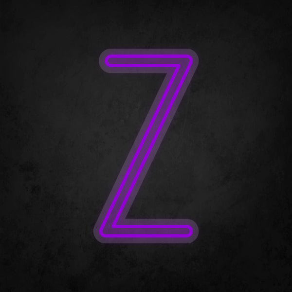 LED Neon Sign - Alphabet - Z