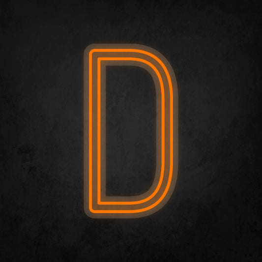 LED Neon Sign - Alphabet - D