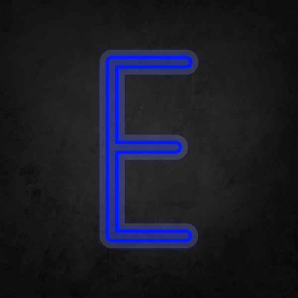 LED Neon Sign - Alphabet - E