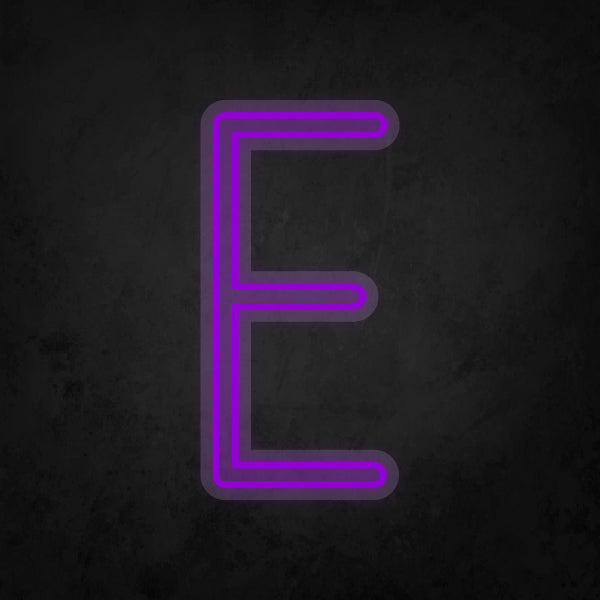 LED Neon Sign - Alphabet - E
