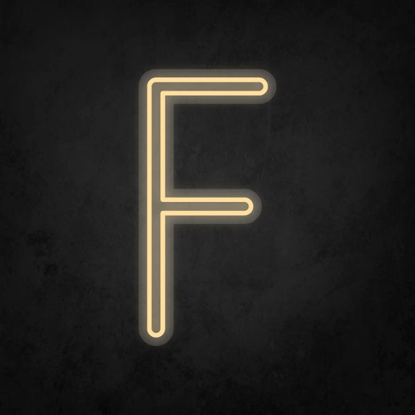 LED Neon Sign - Alphabet - F
