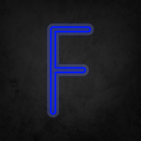 LED Neon Sign - Alphabet - F